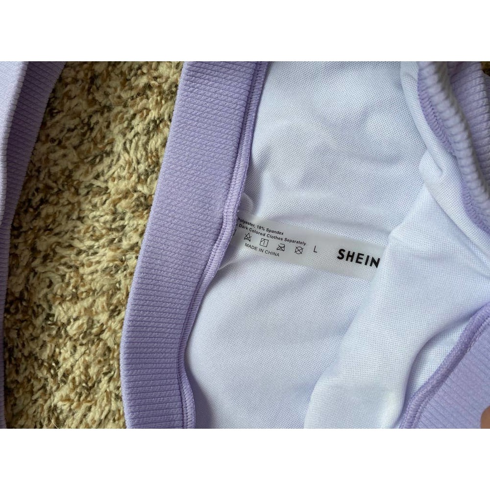 Lavender Ribbed SwimSuit - Picture 2 of 3